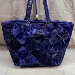 BOTTEGA VENETA 925 SILVER PLAQUE LE 144/150 PURPLE VORAZIONE FATTA TOTE BAG